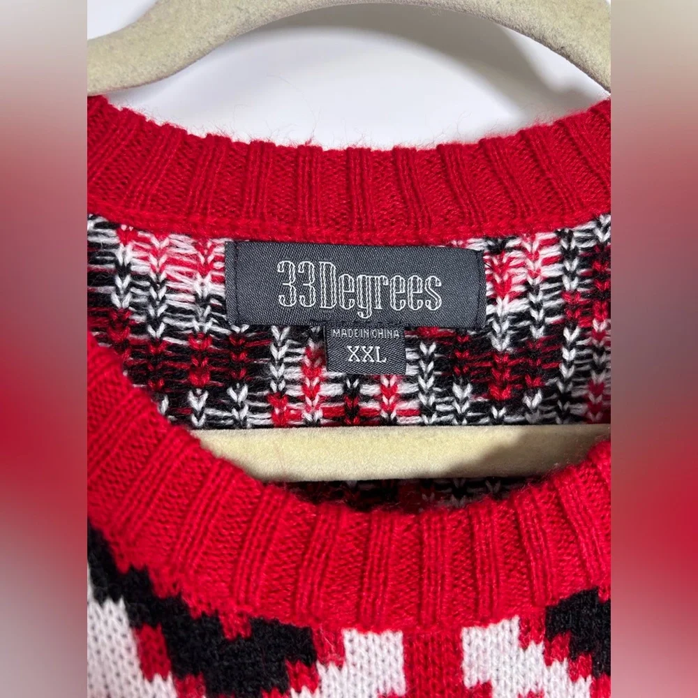 Plus size Christmas sweater, Ostrich Santa - Picture 6 of 9